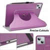 JRTAL Compatible with Doogee T10 Case, 360° Rotating Cover Faux