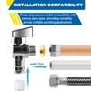 1/4 Turn Angle Stop Valve, 1/2" Expansion Pex F1960 X