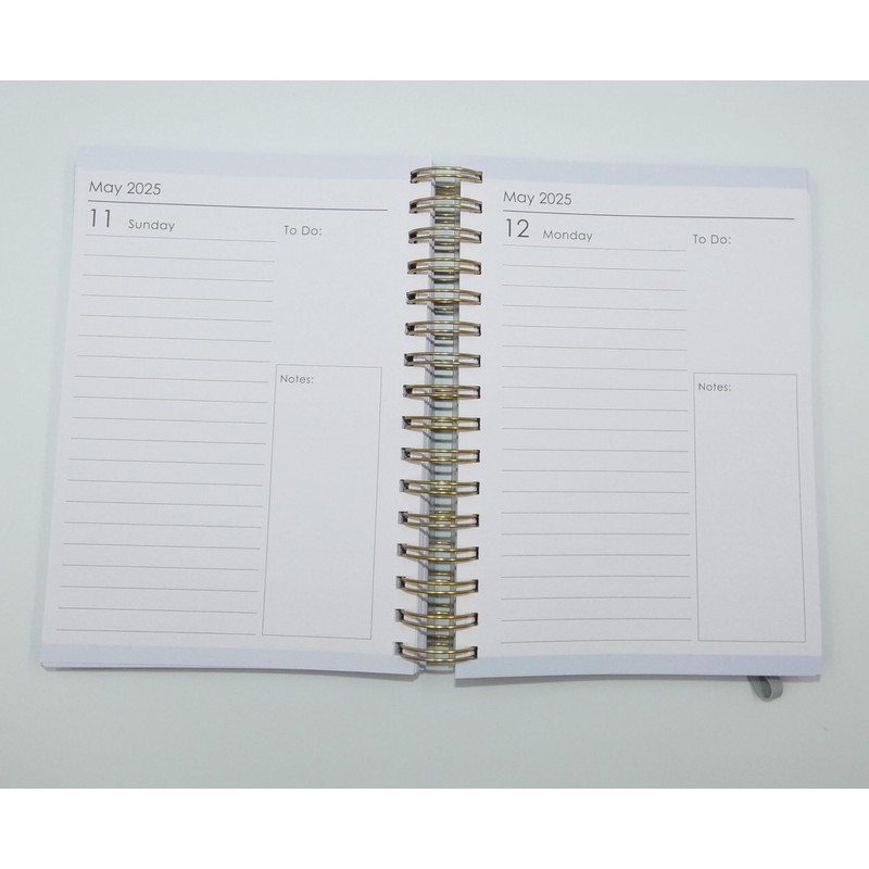 Sixstore 2025 Diary A5 Day to Page Diary Wiro Bound