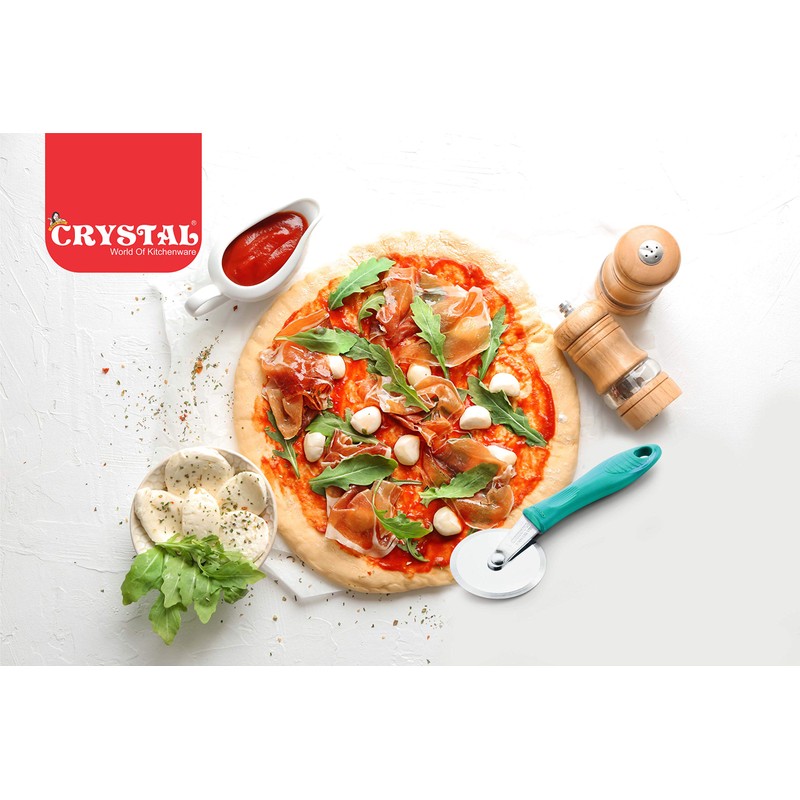 Crystal - MKA069 Stainless Steel Pizza Cutter, Multicolour