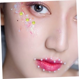LALAFINA 12sheets Acrylic Face Gems Stickers for Makeup Body Jewels for Parties Festivals and Dress-up Eye Gems for Creative Styles