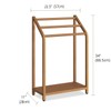 The Original Sula Versatile Teak Towel Rack - A. Towel