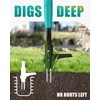 Breeze Touch 39" Weed Pulling Tool, 3-Claw Detachable Weed Puller