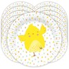 AKH® Easter Paper Plates 22cm Disposable Plates Cute Rabbit and