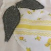 Handmade Lemon Canvas Bunting Banner-4 ft. Farmer’s Market or Lemonade