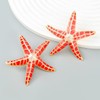 Enamel Starfish Earrings, Ocean Starfish Dangle Earrings for Women, Bohemian