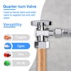 VINTEX 2 Pack Complete Toilet Set Valve，1/2 in. NOM Inlet