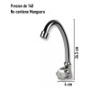 CNX Llave Con Cuello Rígido Para Fregadero Cromado Llave De