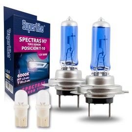 Superlite BOM12590 WHITE H7 6000K SPECTRAS +2 T10
