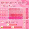14000Pcs Pink Flatback Rhinestones and Pearls for Bedazzling Kit