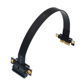 SUPERPLUS 1 cable adaptador PCI Express x 1 cable adaptador PCIe PCI-e PCI Express 36PIN 1 cable de extensión pcie elevador (cable de extensión de 180 grados 20 cm)