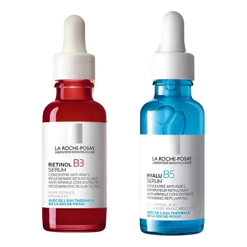 Kit Hidratante Serum Hyalu B5 + Retinol B3 La Roche