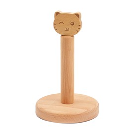 Wooden Tissue Holder Cute Animals Shape Facial Napkin Stand Toilet Paper Holder Store Shelves for Kitchen Bedroom Cat
