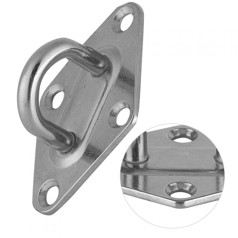 Alomejor Diamond Pad Eye 304 Stainless Steel Heavy Duty Pad