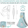 Canguro para Bebe, Rebozo para Cargar Bebe, Porteo Ergonomico para
