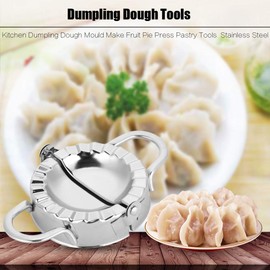 Mini Pasty Maker,Dumpling Maker Cornish Pasty Moulds,Dumpling Cornish Pasty Dumplings Mouldpress,Cornish Pasty Maker Kitchen Stainless Steel Dumpling Dough Make Fruit Pie Press Pastry Tools(L)