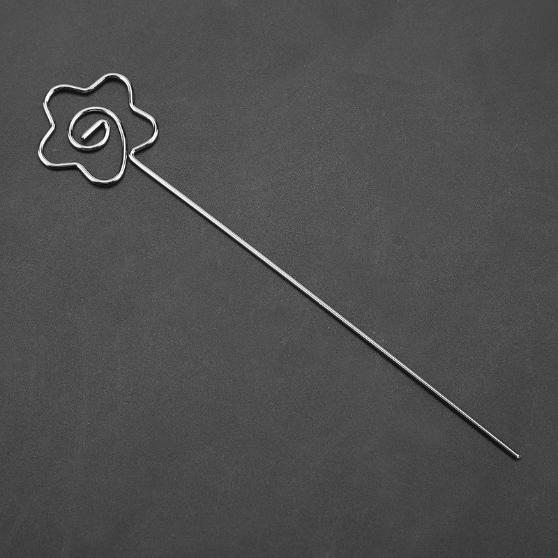 100Pcs DIY Flower Shape Metal Wire Memo Card Photo Picture