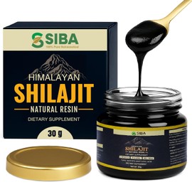 Siba Pure Himalayan Shilajit Resin for Men & Women - Triple Purified with 85+ Trace Minerals & 70% Fulvic Acid for Daily Use - Pure Shilajit for Natural Energy, Stamina & Nutrient Absorption - 250mg