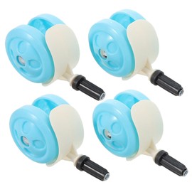 FOMIYES 4pcs Walker Replacement Wheels Quiet Swivel Casters for Detachable Wear Resistant Design for Indoor Outdoor Use