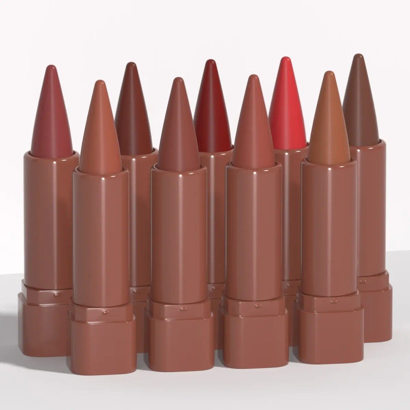 Labial Mate Duradero Dunuf 1 Pieza Tono Mate Puntiagudo