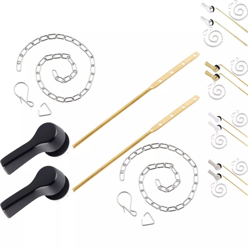 Universal Front Mount Handle Hibbent 2 Pack Toilet Tank Flush