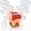 joy akkess 50 Pack 5 oz Plastic Dessert Cups with