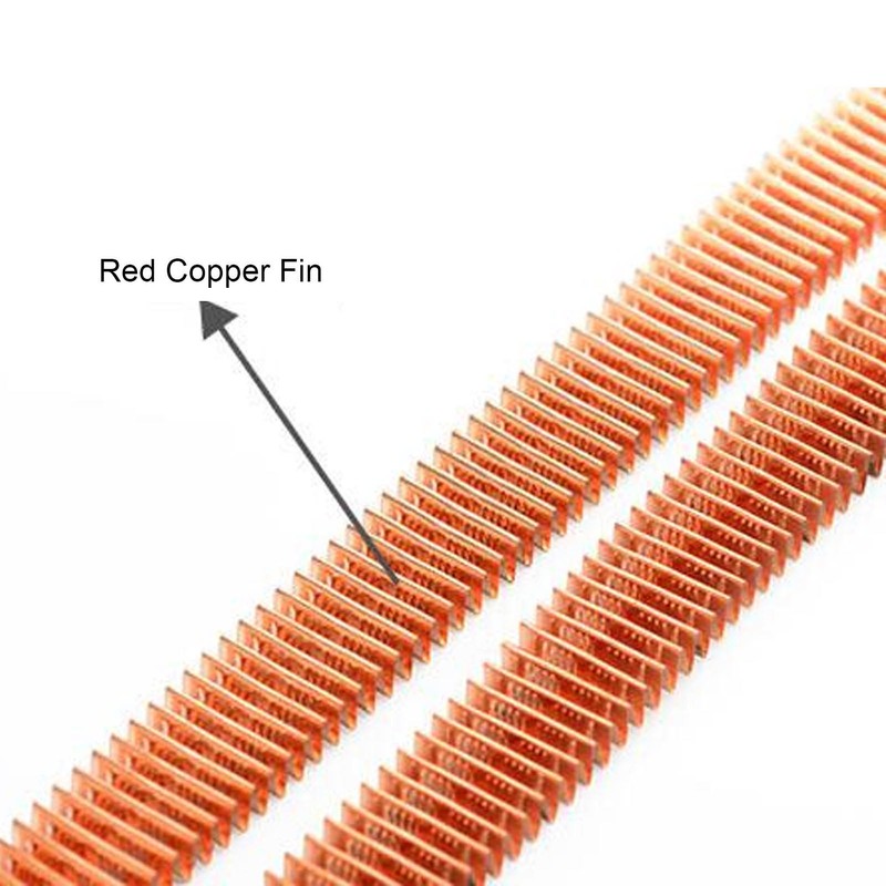 Water Cooling Radiator 14 Pipeline Red Copper Fin G1/4 Thread
