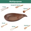 Spoon Rest Non-Slip Spoon Holder, Wooden Spoon Rest, Kitchen Accessories