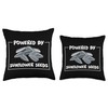 Powered By Sunflower Seeds - Organic Food Vegan Throw Pillow