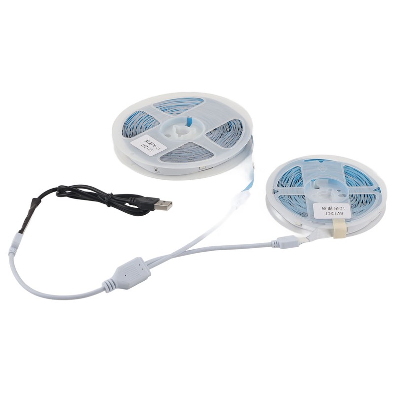 LED RGB Strip Light 5V Button Control Tape Light Color