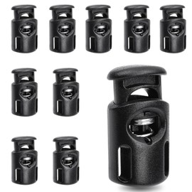 10 PCS Cord Locks for Drawstrings, 26 MM Spring Cord Lock, Toggles for Drawstrings with Spring Toggle Stoppers Buttons for Drawstrings, Shoelaces, Paracord