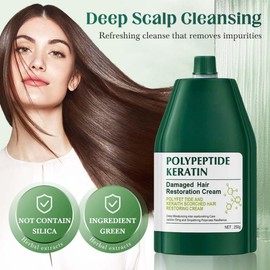 Polypeptide Keratin Hydrating Smoothing Damage Repair Cream, Hydrating Hair Protein Cream, Polypeptide Keratin Essence Care, Hair Repair For Dry Damaged Hair