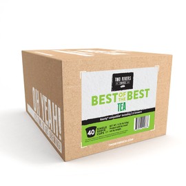 Two Rivers Coffee Tea Pods Compatible with K Cup Brewers Including 2.0 Variety Sampler Assorted Tea Pack, 5 Cups Of Each Flavor, 40 Count