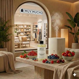 Esencia ambiental para difusores profesionales y aromaterapia de alta concentración, 250 ml, aroma inspirado en diseñadores perfumistas | Inspirada en Tiendas de Lujo (Cherry Blossom Muy Mucho)