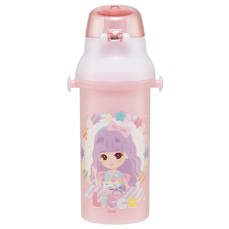 Skater (Skater) Bottle for Children, Direct Drinking, 480ml, Plastic, One-Touch,