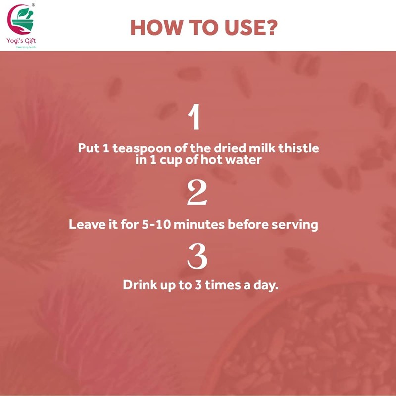 Milk Thistle Tea (Seeds) 4 oz, Cut and Sifted, 100%