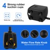 NATPOW Outdoor Fountain Pump with LED, RGB Pond Pump for