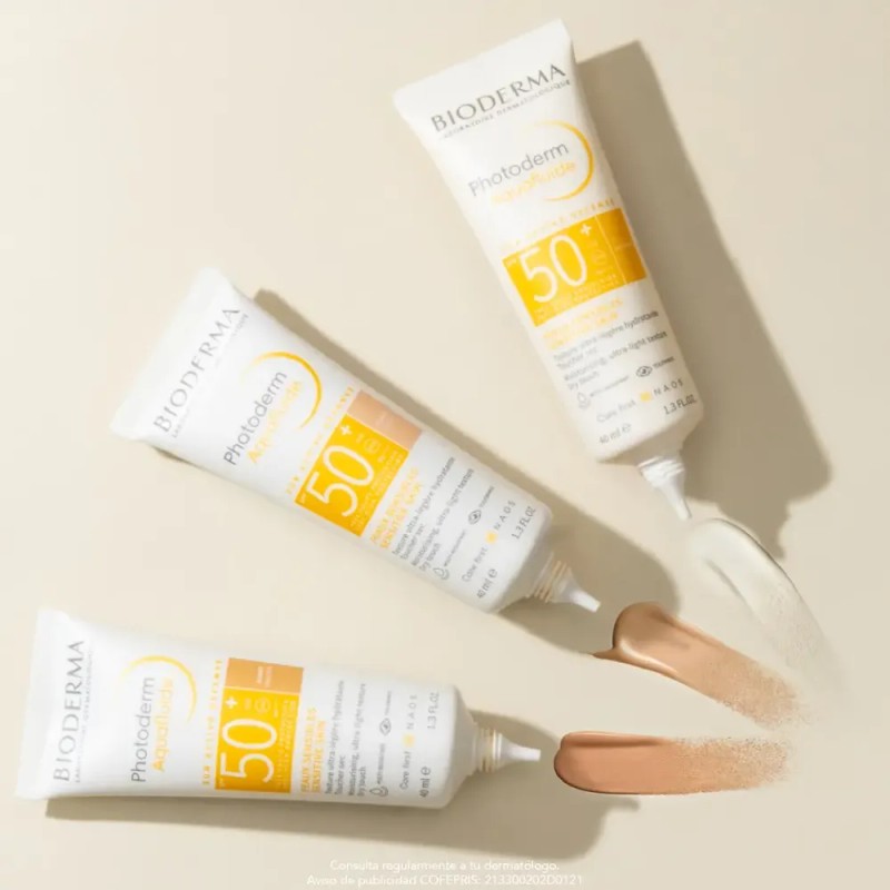 Protector solar Bioderma Photoderm FPS 50 MAX Aquafluide Tono Claro