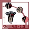 AKIKOPATCH Safety Third Embroidery Iron On Patches, Size 3" Lineman