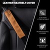 2 PCS Car Seatbelt Covers for Adults, Leather Seat Belt