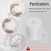 600 Pcs 45 mm White Plastic Washer, Foam Board Fasteners