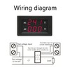 LED Digital Display AC 100~300V Voltmeter 0-100A Ampere Meter(Red red)