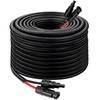 Solar Panel Extension Cable - 10AWG 50FT Solar Wire with
