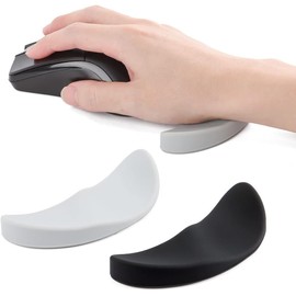 Reposamuñecas Ergonómico para Ratón Deslizante, Wrist Rest Alfombrilla de Ratón Ligera de Silicona para Ordenador, Palm Rest Alivio del Dolor de Muñeca Alivio del Túnel Carpiano para el Trabajo(Gris)