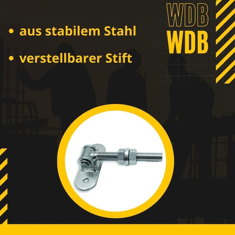 WDB - Gate Rod Adjustable Mounting Plate - Hinges Garden