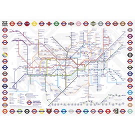 London Underground Tube Map 1000 Piece Jigsaw Puzzle | TFL | Made in the UK | Sustainable London Underground Jigsaw | Jigsaw for adults | Gibsons Games