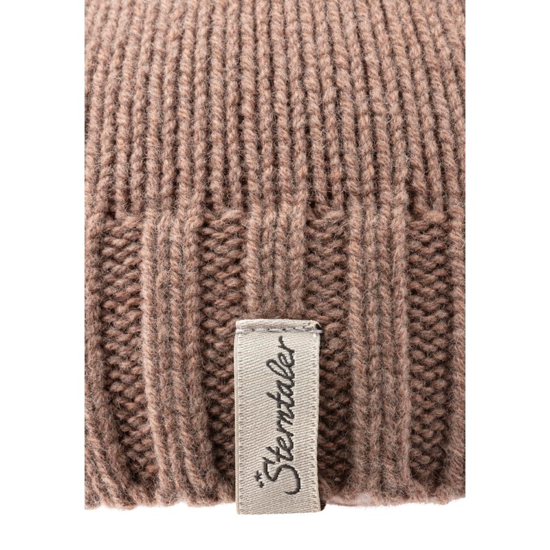Sterntaler Unisex Knitted Lambswool Hat Without, Light brown