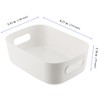 YUENPUN 10 PCS White Plastic Storage Organiser, Small White Plastic