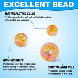 XFISHMAN-Fishing-Beads-for-Fishing-Rigs-Lures-Salmon-Trout-Steelhead-Beads-Saltwater-Freshwater-Bead-5mm 6mm 8mm Assorted