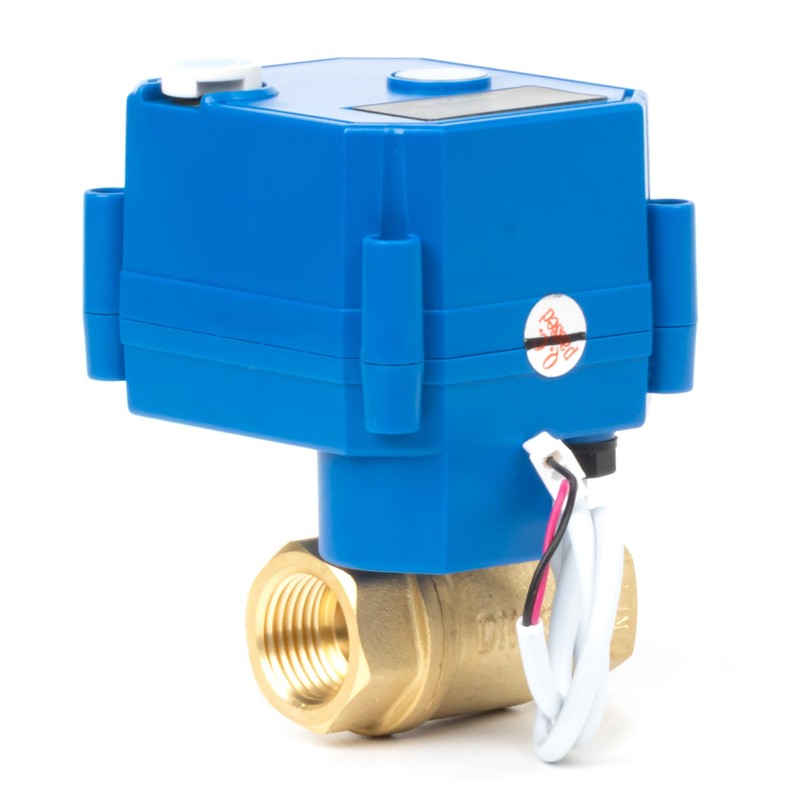 U.S. Solid Motor Ball Valve with Manual Function - 1/2